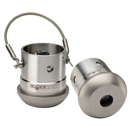 Noshok Pressure Transmitter, 0 psig to 20000 psig, 0.25% Accuracy (BFSL), 4 mA to 20 mA Output, 2 in Wing Union, 6 Pin Bayonet 628-20000-1-1H-14-3